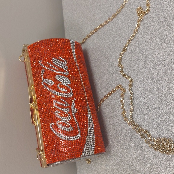 Bella Collection by Qara Handbags - Rhinestone Embellished Convertible Crossbody Clutch by Bella Collection by Qara